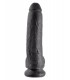 9" COCK WITH BALLS BLACK