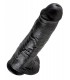 11" COCK WITH BALLS BLACK