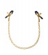 CHAIN NIPPLE CLAMPS GOLD/BLACK