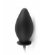 INFLATABLE SILICONE PLUG BLACK