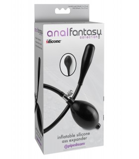 INFLATABLE SILICONE ASS EXPANDER BLACK