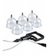 BEGINNER'S 6PC. CUPPING SET CLEAR/ BLACK