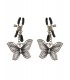 BUTTERFLY NIPPLE CLAMPS SILVER