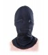 ZIPPER FACE HOOD BLACK