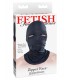 ZIPPER FACE HOOD BLACK