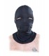 ZIPPER FACE HOOD BLACK