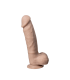 SILEXD DILDO REAL SKIN MODEL 1 9" FLESH WITH TESTICLES