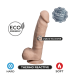 SILEXD DILDO REAL SKIN MODEL 1 9" FLESH WITH TESTICLES