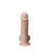 SILEXD DILDO REAL SKIN MODEL 1 8" FLESH WITH TESTICLES