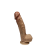 SILEXD PREMIUM DILDO REAL SKIN MODEL 1 8" WITH TESTICLES