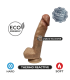 SILEXD PREMIUM DILDO REAL SKIN MODEL 1 8" WITH TESTICLES