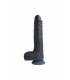 UP & DOWN REALISTIC VIBRATOR "R13" BLACK 20CM W/ REMOTE CONTROL