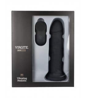 REALISTIC VIBRATOR R15 BLACK 16.5CM W/ REMOTE CONTROL