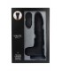 REALISTIC VIBRATOR & ROTATOR R10 BLACK 21CM W/ REMOTE CONTROL