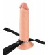 STRAP-ON CREUX EN SILICONE 8" - DOUBLE DENSITÉ