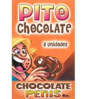 SCATOLA FUMETTO DA 6 PITO DI CIOCCOLATO NERO