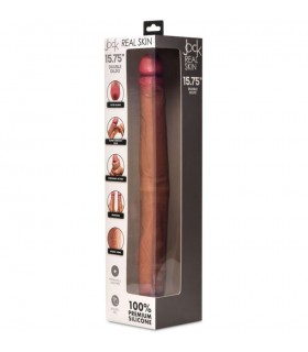 DOPPIO DILDO IN SILICONE JOCK VERA PELLE 40 CM