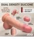 GODE EN SILICONE JOCK REAL SKIN 22'86 CM AVEC BOULE