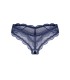 NIGHTLY BLUE CROTCHLESS THONG  M/L