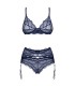 NIGHTLY BLUE 3-PCS SET  M/L