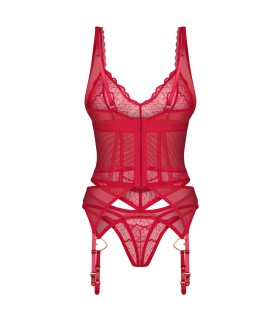 CUPIDE DESIR CORSET & THONG 2XL/3XL