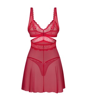 CUPIDE DESIR BABYDOLL & THONG  L/XL