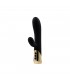 CINNAMON RECHARGEABLE SILICONE VIBRATOR WITH TAPPING RABBIT