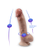 SILEXD DILDO PREMIUM REAL SKIN MODEL 1 7" CON TESTICULOS