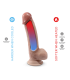 SILEXD DILDO PREMIUM REAL SKIN MODEL 1 7" CON TESTICULOS