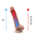 SILEXD DILDO PREMIUM REAL SKIN MODEL 1 9" CON TESTICULOS