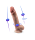 SILEXD DILDO PREMIUM REAL SKIN MODEL 1 9" CON TESTICULOS