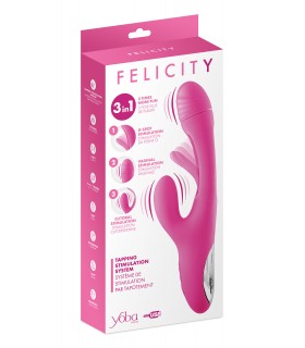 FELICITY TRIPLE STIMULATION VIBRATOR PINK