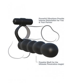 POSABLE PARTNER DOUBLE PENETRATOR  BLACK